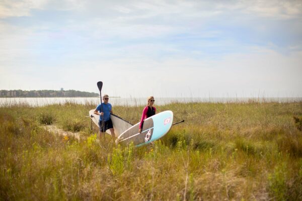 paddleboarding